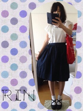 「ESPERANZA（エスペランサ）のアイテム（バレエシューズ）」を使った、RIN*さん（レディース・158cm）の秋コーディネート