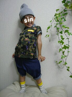 *𝐧𝐚𝐫𝐲𝐮* さん（キッズ・100cm）の夏コーディネート