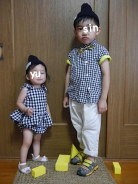 *𝐧𝐚𝐫𝐲𝐮* さん(キッズ・100cm)の夏コーディネート