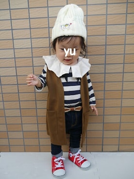 *𝐧𝐚𝐫𝐲𝐮* さん（キッズ・70cm）の秋コーディネート