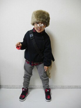 *𝐧𝐚𝐫𝐲𝐮* さん（キッズ・100cm）の冬コーディネート