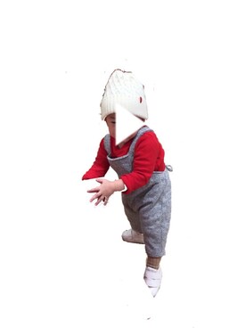 「1歳5ヶ月」｜「アイテム（サロペット/オーバーオール）」を使った、にょんさん（キッズ・70cm）の秋コーディネート