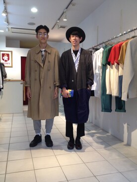 「FACETASM（ファセッタズム）のアイテム（その他アウター）」を使った、たまおさん（メンズ・174cm）の春コーディネート