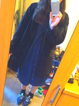 「アイテム（ステンカラーコート）」を使った、やぴさん（レディース・160cm・10代）の春コーディネート