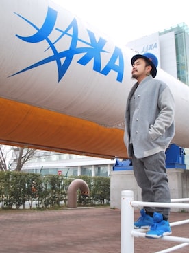 「theSakaki」｜「アイテム（スニーカー）」を使った、やなちゃんさん（メンズ・165cm）の春コーディネート