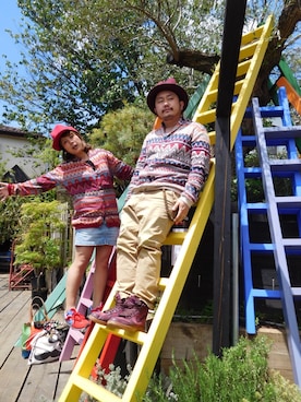 「ojaga design（オジャガデザイン）のアイテム（アクセサリー）」を使った、やなちゃんさん（メンズ・165cm）の春コーディネート