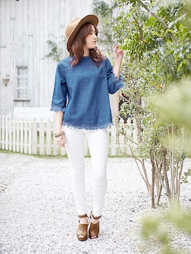 「夢展望（ユメテンボウ）のアイテム」を使った、夢展望（YUMETENBO)さん（レディース・163cm）の春コーディネート