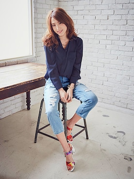 「夢展望（ユメテンボウ）のアイテム」を使った、夢展望（YUMETENBO)さん（レディース・163cm）の春コーディネート