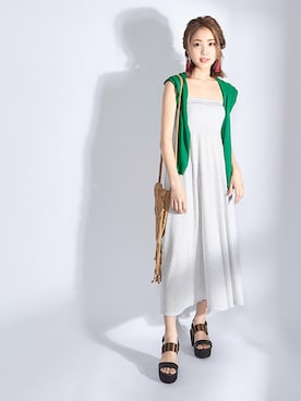 「Newlyme（ニューリーミー）のアイテム」を使った、夢展望（YUMETENBO)さん（レディース・163cm）の春コーディネート