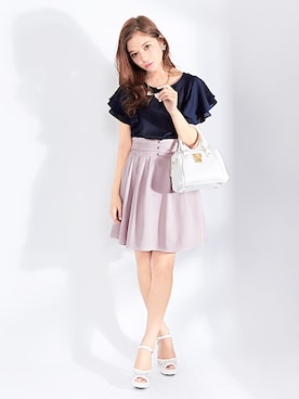 「Newlyme（ニューリーミー）のアイテム」を使った、夢展望（YUMETENBO)さん（レディース・163cm）の春コーディネート