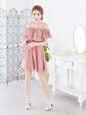 「 オフショル」｜夢展望（YUMETENBO)さん（レディース・163cm）の春コーディネート