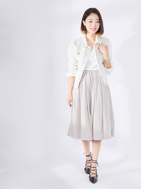 「 プチプラ」｜「アイテム（ジャケット/アウター）」を使った、夢展望（YUMETENBO)さん（レディース・163cm）の夏コーディネート