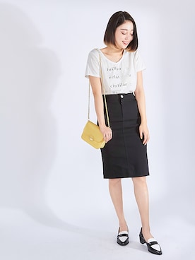 「 黒」｜夢展望（YUMETENBO)さん（レディース・163cm）の夏コーディネート