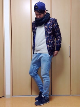 「アイテム（ピアス（両耳用））」を使った、87kenさん（メンズ・173cm・20代）の冬コーディネート