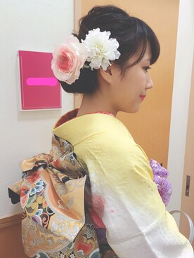 「kimono」｜「アイテム（その他）」を使った、TOTOTOさん（レディース・155cm）の冬コーディネート