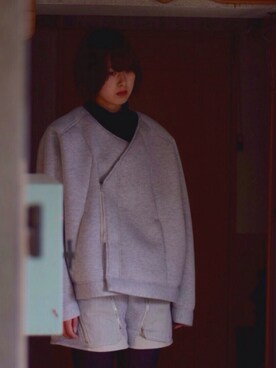 「SET UP」｜「アイテム（ブルゾン）」を使った、ゆーげんさん（レディース・170cm）の春コーディネート