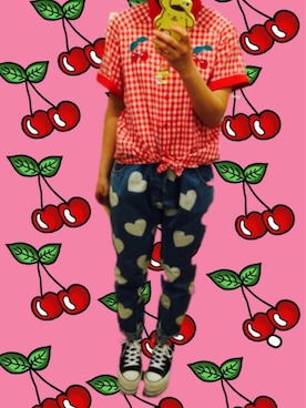 「厚底」｜かぼすさん（レディース・154cm）の夏コーディネート