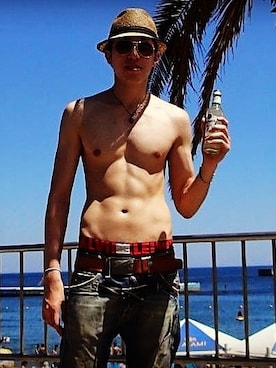 「アイテム（ブレスレット）」を使った、tksh さん（メンズ・185cm・30代）の夏コーディネート