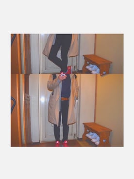 「Jordan」｜「アイテム（トレンチコート）」を使った、mai.✌︎さん（レディース・165cm）の秋コーディネート