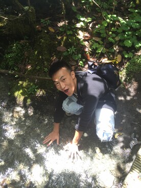 「Combackのアイテム」を使った、九把刀さん（メンズ・179cm）の秋コーディネート