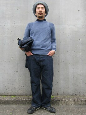 「SET UP」｜「アイテム（デニムジャケット）」を使った、中井　皓次さん（メンズ・166cm）の春コーディネート