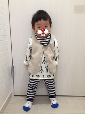 「ONE（ワン）のアイテム（その他）」を使った、かなぶんさん（キッズ・90cm）の冬コーディネート