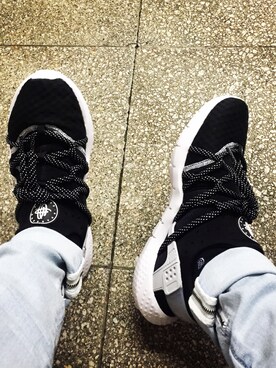 「air huarache」｜Matsumaruさん（メンズ・183cm）の夏コーディネート