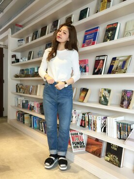 「Daniel Wellington」｜MAYA SAKAIさん（レディース・162cm）の冬コーディネート