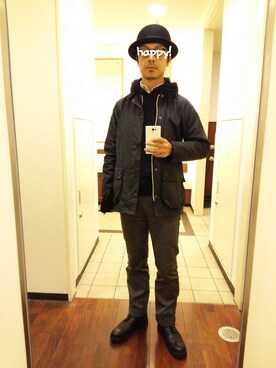 「アイテム（ブルゾン）」を使った、ycoptimistさん（メンズ・172cm・40代）の冬コーディネート