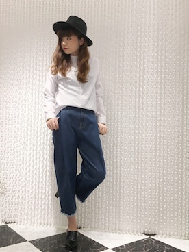 「ハットコーデ」｜OSMOSIS天王寺ミオ店さん（レディース・167cm）の秋コーディネート