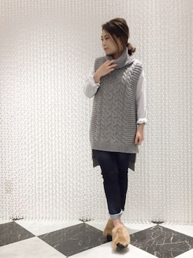 「OSMOSIS（オズモーシス）のアイテム（シューズ）」を使った、OSMOSIS天王寺ミオ店さん（レディース・155cm）の秋コーディネート