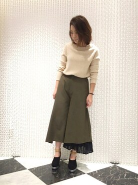「OSMOSIS（オズモーシス）のアイテム（シューズ）」を使った、OSMOSIS天王寺ミオ店さん（レディース・155cm）の秋コーディネート