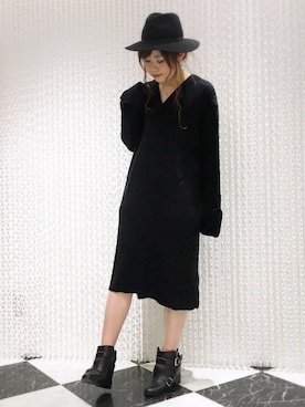 「ロングニット」｜OSMOSIS天王寺ミオ店さん（レディース・167cm）の秋コーディネート