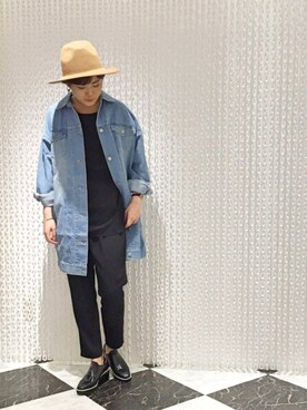 「OSMOSIS（オズモーシス）のアイテム（オールインワン・サロペット）」を使った、OSMOSIS天王寺ミオ店さん（レディース・163cm）の秋コーディネート