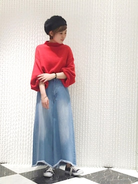 「コンバース オールスター」｜OSMOSIS天王寺ミオ店さん（レディース・163cm）の秋コーディネート