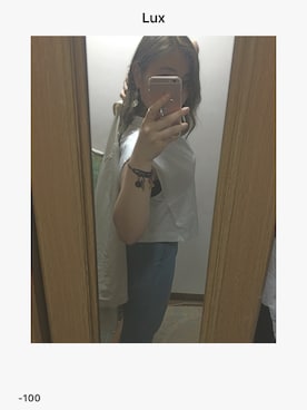 「FOREVER 21（フォーエバー トゥエンティーワン）のアイテム（シャツ/ブラウス、ホワイト系）」を使った、ふ    た    ば(19)さん（レディース・163cm）の春コーディネート