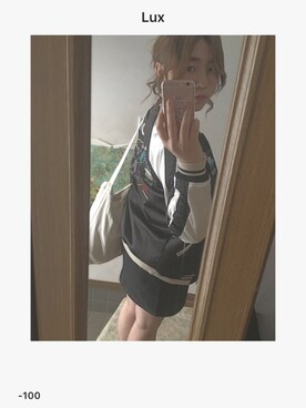 「Another Edition（アナザーエディション）のアイテム（スタジャン）」を使った、ふ    た    ば(19)さん（レディース・163cm）の春コーディネート