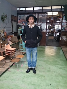 「STORES.jp（ストアーズドットジェーピー）のアイテム（シャツ/ブラウス）」を使った、yusuke さん（メンズ・170cm）の秋コーディネート