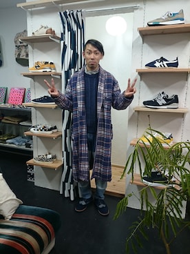 「TOMS（トムス）のアイテム」を使った、yusuke さん（メンズ・170cm）の冬コーディネート