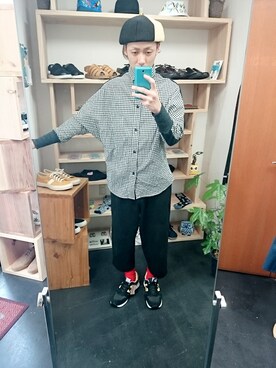 「masterkey（マスターキー）のアイテム（トップス）」を使った、yusuke さん（メンズ・170cm）の春コーディネート