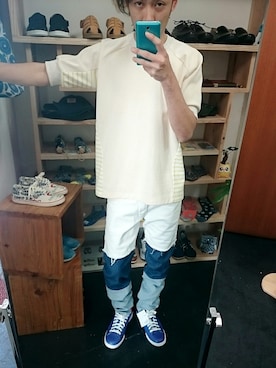 「masterkey（マスターキー）のアイテム（パンツ）」を使った、yusuke さん（メンズ・170cm）の春コーディネート