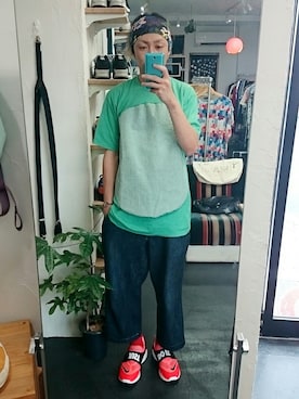 「アイテム（ヘアアクセサリー）」を使った、yusuke さん（メンズ・170cm）の春コーディネート