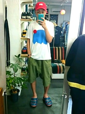 「ROUND HOUSE（ラウンドハウス）のアイテム」を使った、yusuke さん（メンズ・170cm）の夏コーディネート