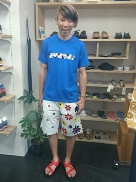 「Chaco（チャコ）のアイテム」を使った、yusuke さん（メンズ・170cm）の夏コーディネート