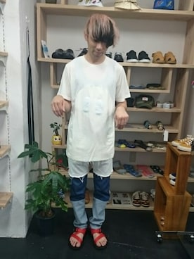「Chaco（チャコ）のアイテム」を使った、yusuke さん（メンズ・170cm）の夏コーディネート