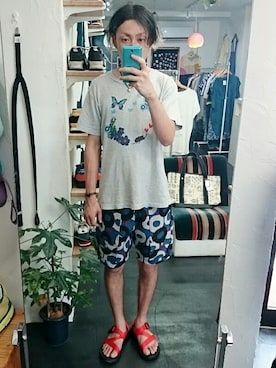 「Chaco（チャコ）のアイテム」を使った、yusuke さん（メンズ・170cm）の夏コーディネート