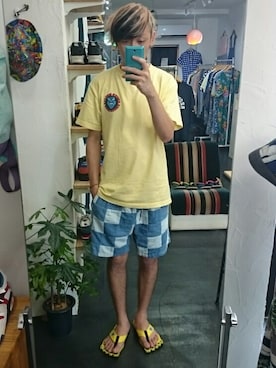 「STORES.jp（ストアーズドットジェーピー）のアイテム」を使った、yusuke さん（メンズ・170cm）の夏コーディネート