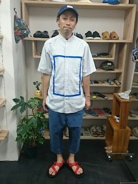 「Chaco（チャコ）のアイテム」を使った、yusuke さん（メンズ・170cm）の夏コーディネート