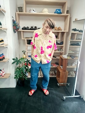 「Chaco（チャコ）のアイテム」を使った、yusuke さん（メンズ・170cm）の夏コーディネート