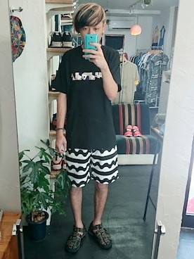 「masterkey（マスターキー）のアイテム」を使った、yusuke さん（メンズ・170cm）の夏コーディネート